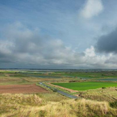 Vue des champs du Pays de Créances