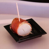 Bouchées asperges blanches grillées et jambon cru