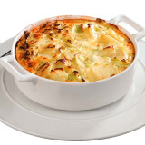 Gratin de pommes de terre et de poireaux