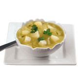 Potage aux poireaux et à la bière blanche