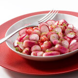 Radis à la Plancha mi-cuit, mi-cru