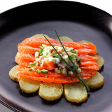 Saumon mariné pommes de terre
