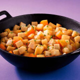 Wok de légumes anciens au miel