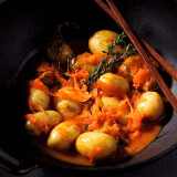 Wok de pommes de terre aux épices et herbes