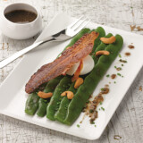 Vinaigrette de haricots plats & son œuf mollet