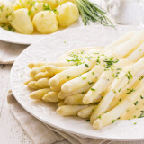 Asperges blanches sauce hollandaise