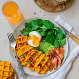 Gaufre de carottes et brunch salé