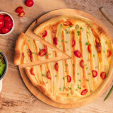 TARTE FRAÎCHEUR AUX ASPERGES BLANCHES, CHÈVRE FRAIS, CIBOULETTE