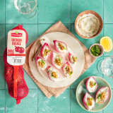 Pétales d’oignons rouges farcis – apéro d’été