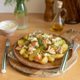 Salade estivale de pommes de terre minute & saumon